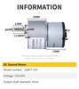JGB37-520 Miniature High Torque Micro Metal Gear Reducer Motor 12V/24V 5RPM~750RPM Micro Speed Adjustable Forward And Reverse
