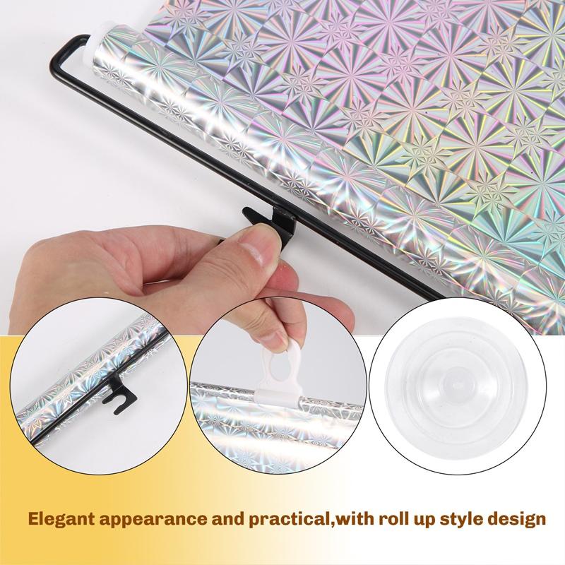 Sunshade Roller Blackout Suction Cup Blinds Curtains For Living Kitchen Office Car Window Free-Perforated Curtain