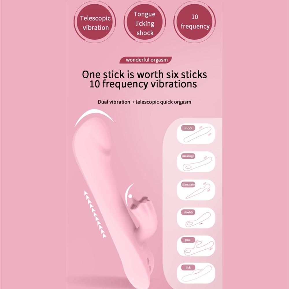 1pcs G Spot Rabbit Vibrator with 10 Powerful Independent Button Vibration Modes, Clitoral Stimulation Anal Dildo, Adult Sex Toys for Couple Fun