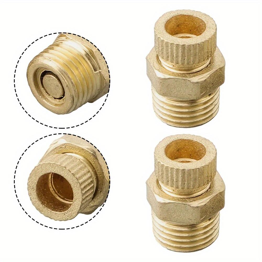2PCS Small Air Pump Accessories Silent Air Compressor Drain Valve Screw Copper Hand Tools Hardware Accessories