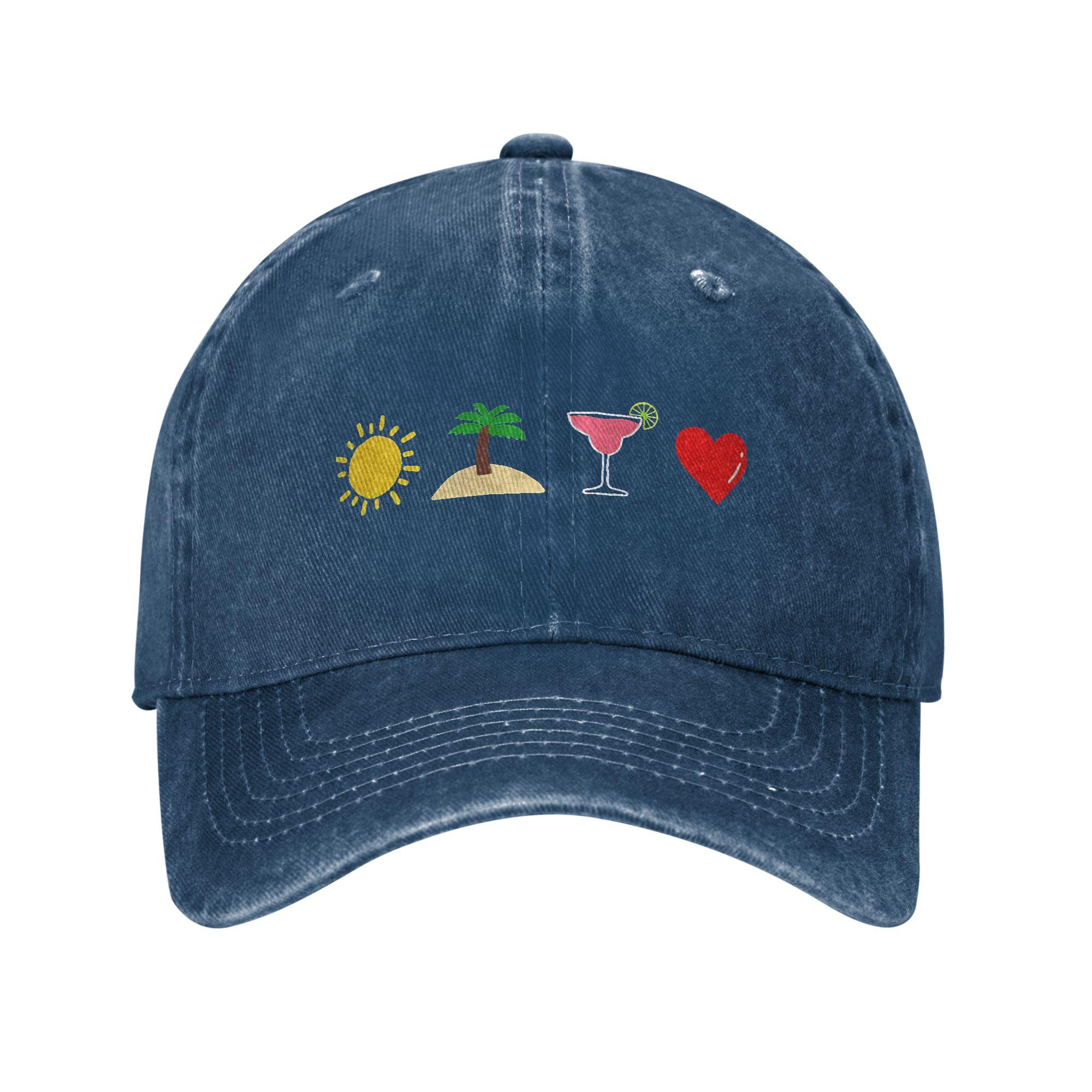 

Callaita Baseball Cap Sun Bads Bunnys Running Hippie High Quality Washed Trucker Hat Men Adult Stylish Design Snapback Cap One Size темно-синього кольору