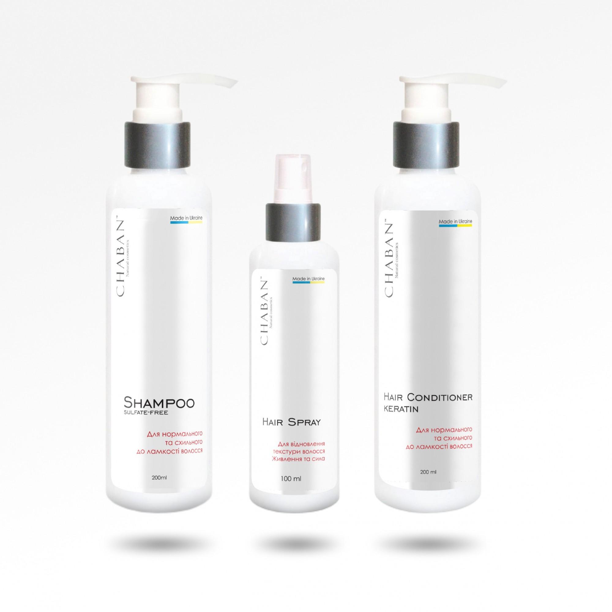 

Профессиональный комплекс для волос ТМ Chaban Для нормального и склонного к ломкости волосам 00336