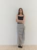 Asula Tuk Wrap Skirt (Melange Grey)