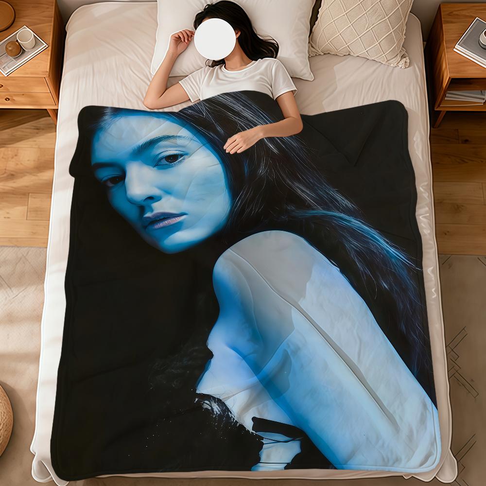 Soft Warm Singer Plush Blanket Art Virgin for Dormitory Sofa Living Room Pet Hogar Bedroom Gift L-lorde Nap Home Cool Flannel
