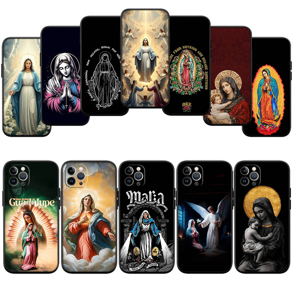 Virgen Maria Case for Samsung A06 A35 A25 A24 A15 A05S A05 M55 M35 M15 A02 A12 A13 A10 A16 A20 A30 A22 A31 A32 A33 A42 A50