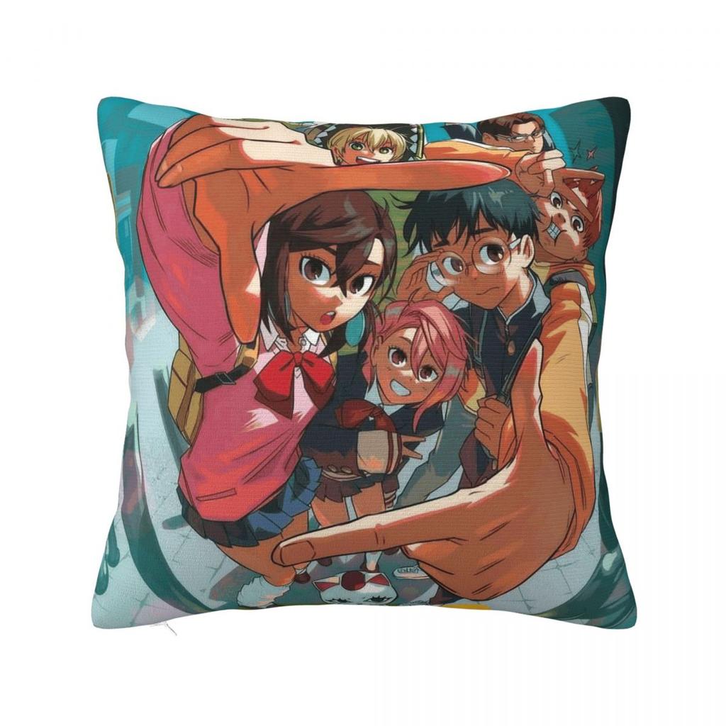 Anime Dandadans Fyrkantigt örngott Kuddfodral Örngott Prydnadskuddfodral för Hemma Soffa Vardagsrum