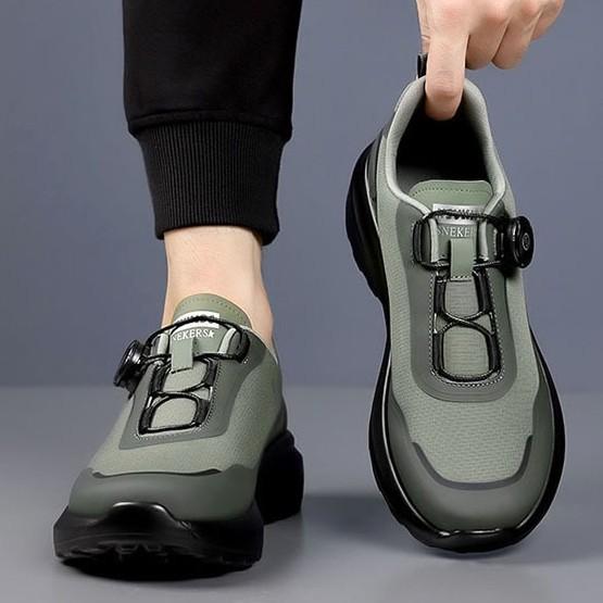 

Мужская обувь 2025 весна платформа вращающаяся кнопка обувь трендовая мода мужская обувь для альпинизма обувь на мягкой подошве 45