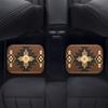Boho-Chic 4pcs Car Floor Mats Set - Fit for Sedans, SUVs & Vans | Durable Polyester Front & Rear Protection, Car Supplies