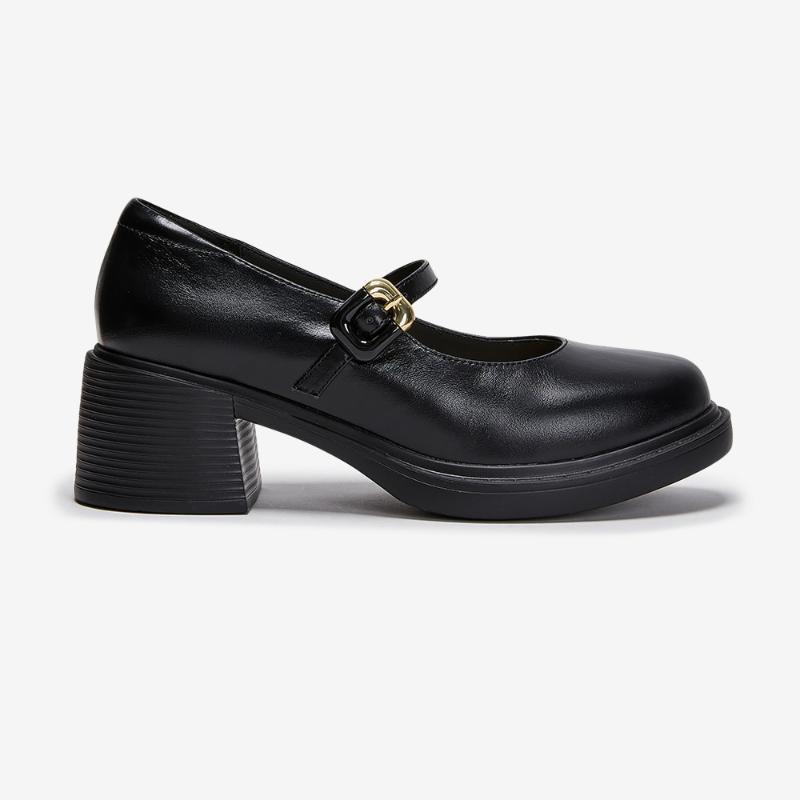 ESquire Women S Chunky Mary Jane pumpS Black