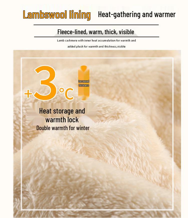 Women's Extra-Long White Lambswool Chenille Wide-Leg Knit Pants for Autumn/Winter (Tall Size 175)