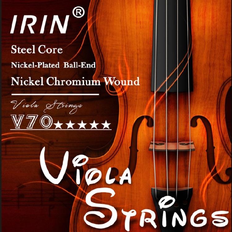 Viola Strings Replacement Full Set Stainless Steel Core Nickel Plated Ball End