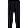 Anta Womens Outdoor Series Woven Solid Color Mid-Rise Straight Leg Knit Sports Pants Women Bottoms Basic-Black 162440506-2