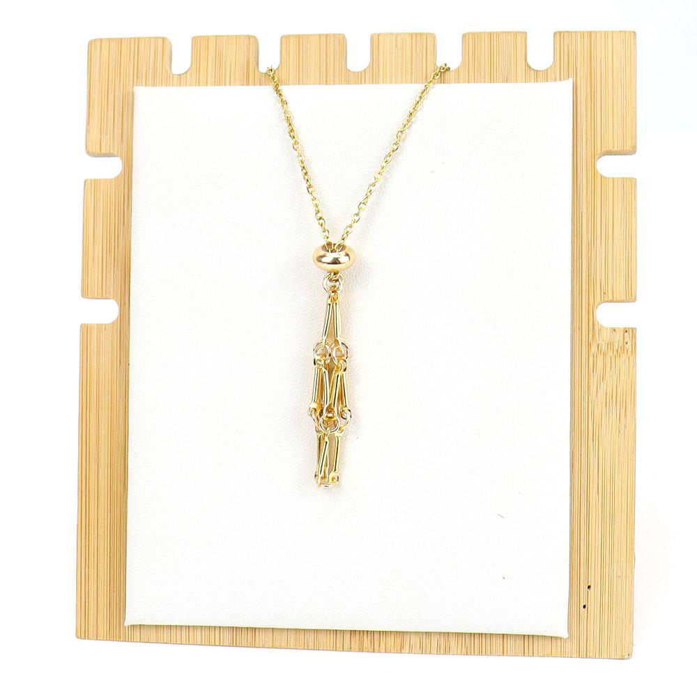 Geometric Necklace With Adjustable Stainless Steel Chain For Womens Fashion Jewelry