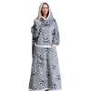 Women Winter Fleece Hoodie Robe Oversized Blanket with Sleeves 140cm Giant TV Hoodies Sweatshirts Cozy Comfortable Warm