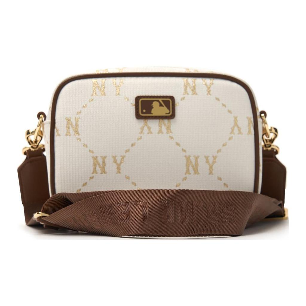 New MLB Polyester With Nylon Crossbody Bag Regular Unisex White 7ACRMDA4N-50BGM