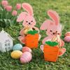 Paper Box Food Packaging Case Rabbit Hug Carrot Design Cookie Box Easter Candy Box  Gift Giving