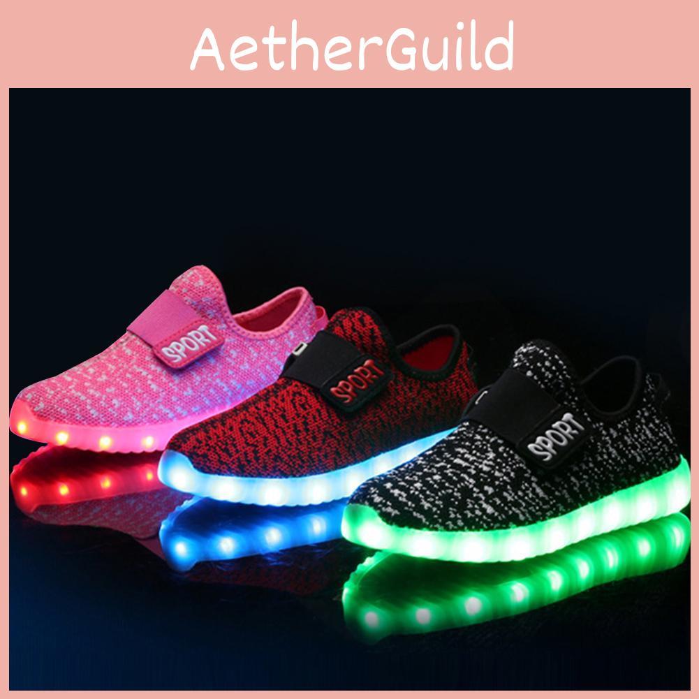 Lightweight And Wear-resistant Led Sneakers For Boys And Girls In Multiple Colors