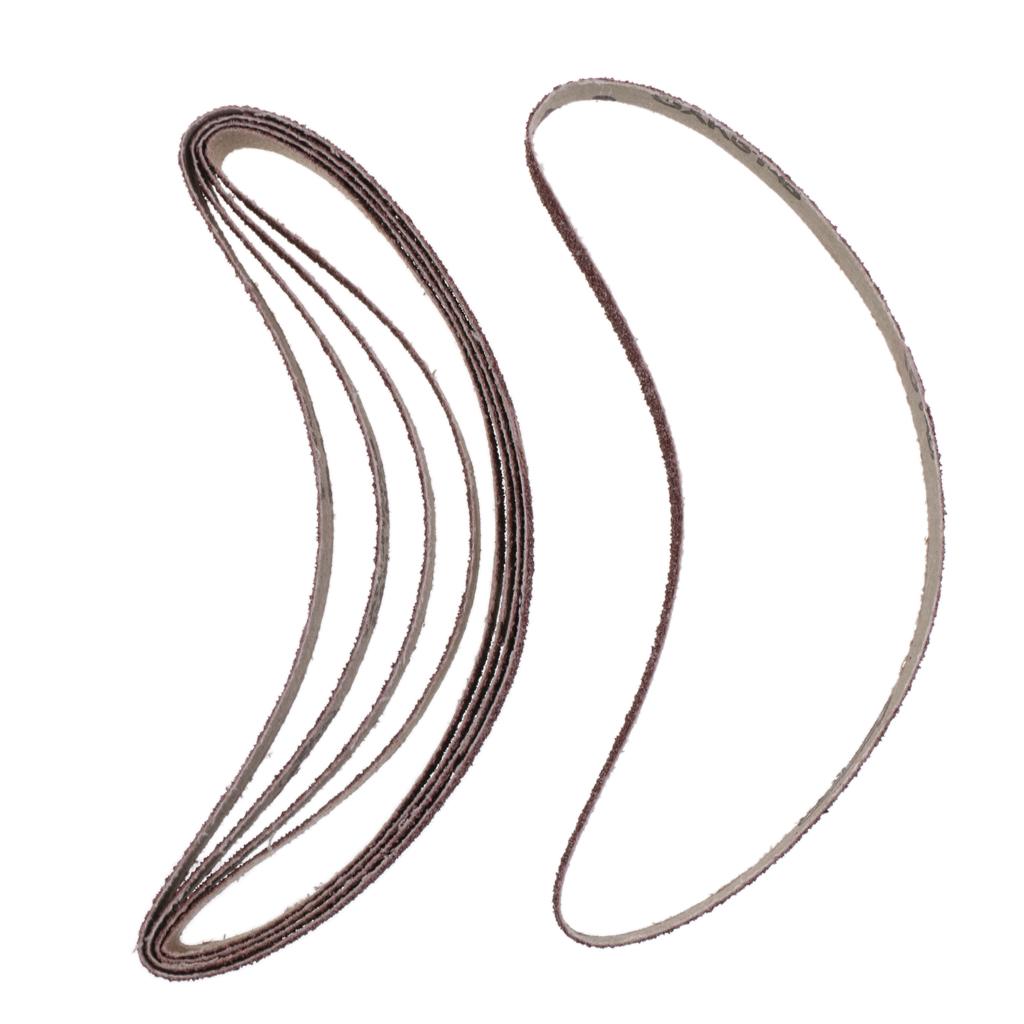 10 Assorted Sanding Sander Belts 330x10mm, 762x25mm, 457x13600 GRIT