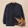 Woodpecker Men's Warm Plus Velvet Thickened Winter Jacket for Middle-Aged and Elderly