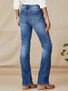 ATC08998 Women's High-Waisted Stretchy Slimming Embroidered Jeans