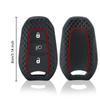 Shell Cover Holder Car Key Fob Case For Peugeot 208 DS3 5008 DS5 DS6 For Citroen C4 C5 X7 Silicone Rubber Smart Remote Key Cover