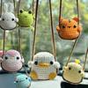 Handmade Knitted Hanging Decor Frog Penguin Car Decoration Mini Knitting Ornament  Birthday Gift