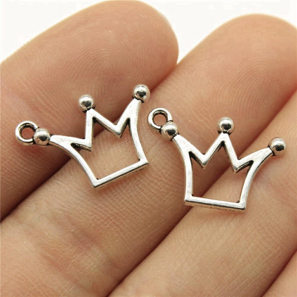 Charms Crown Pendants Minimalist Jewelry Components QC035