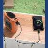 Portable Waist Fan 10000mAh with Power Bank LED Lighting Hanging Neck Fan 5 Speed Strong Airflow Cooling Fan for Outdoor Working