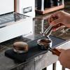 watchget Espresso Tamping Mat Tamper Mat Coffee Tamper Mat Tamping Station Portafilter Silicone Easy to Clean Large Size Non-Slip