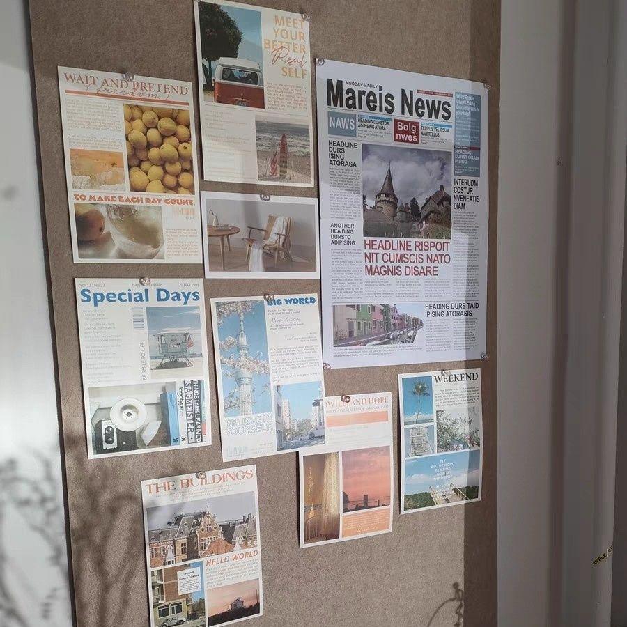 Self-Adhesive Felt Wall Stickers for Photo Display and Decoration