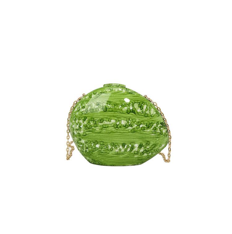 Acrylic Goose Egg Marble Irregular Clutch Purse Handbags Bright Face Simple Gradient Personality Dinner Bag Chain Shoulder Bags