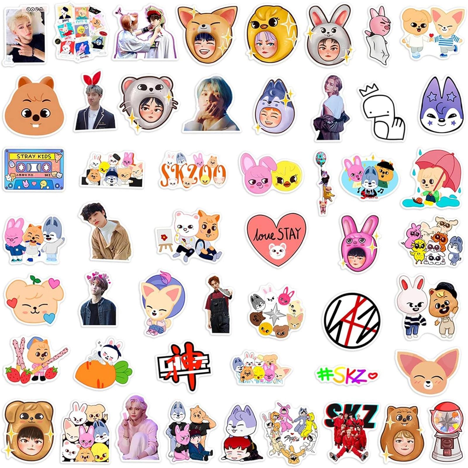 

52 Корейські Наліпки Для DIY Щоденників Чоловічих Зірок One Size