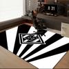 Mönchengladbach Wappen Teppich für Wohnzimmer, Spielzimmer, Büro, Schlafzimmer, Bürobodenmatte Verspieltes Design, Fan Geschenke Weihnachtsdeko