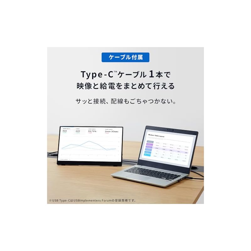 [Iris Ohyama Mobile Monitor 15.6-inch FHD with Built-in Speakers (24/7/365 Support, Domestic Support) DP-FF164S-B]