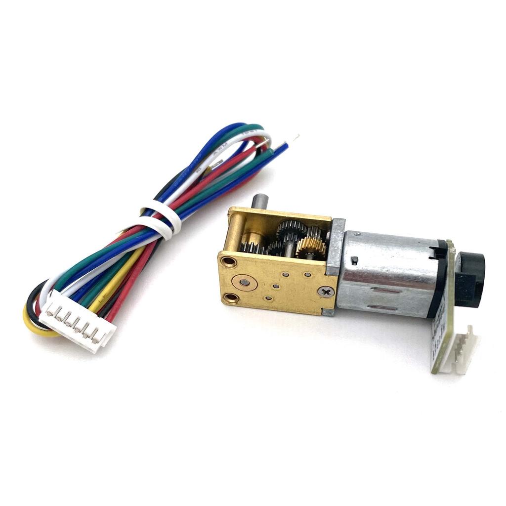 1218 N20 Worm Gear Motor Encoder DC 3V 6V 12V Single Dual Shaft Geared Motor Electric Mini Micro Low Speed Metal Gear Motor