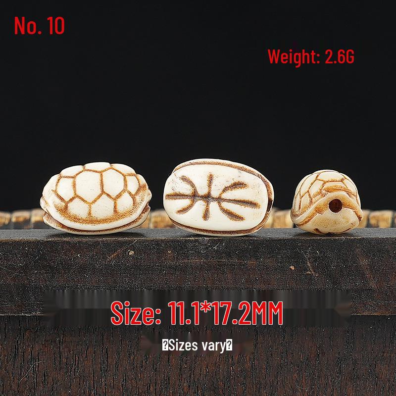 Tibetan Buddhism Pendant Necklace: Cow/Camel Bone Bead DIY Jewelry Accessory
