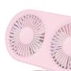 Desktop Double Blade Small Fan USB Mini Folding Desktop 2 Head Fan for Student Office Folding Dual