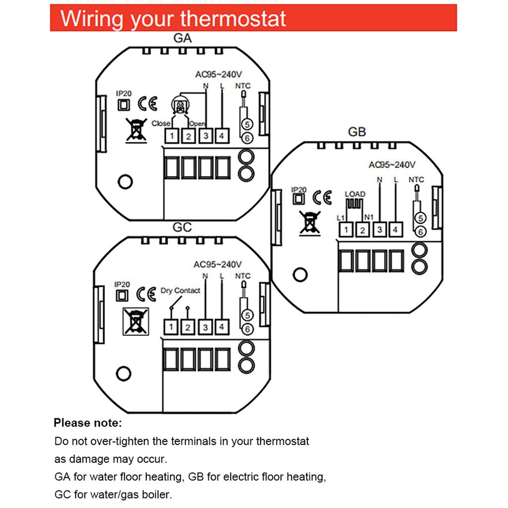 Wi Fi Smart Thermostat Temperature Controller APP Control 5A Compatible with Alexa    Home Water   Gas Boiler