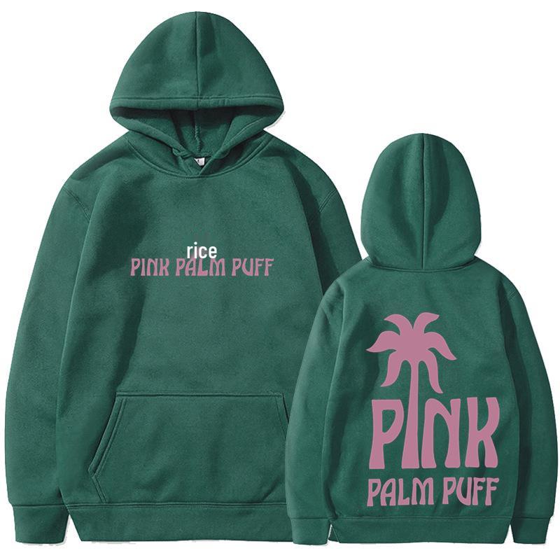 2025 Trending Men's & Women's Coconut Tree Pink Hoodie