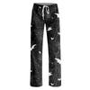 Women's Halloween Print Drawstring Pants, Casual Long Pants for Sleepwear or Daily