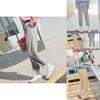 Cotton Blend Womens Pants With Slim Fit And High Waist For Casual Wear