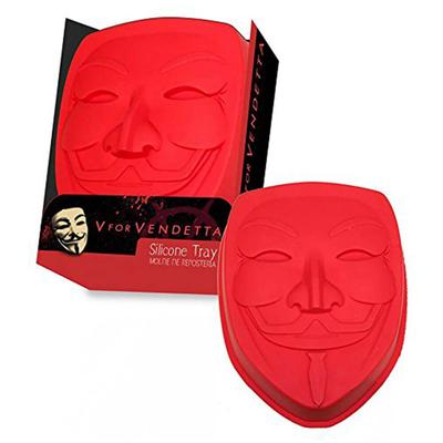 Forma silikonowa na ciasto z motywem maski V jak Vendetta