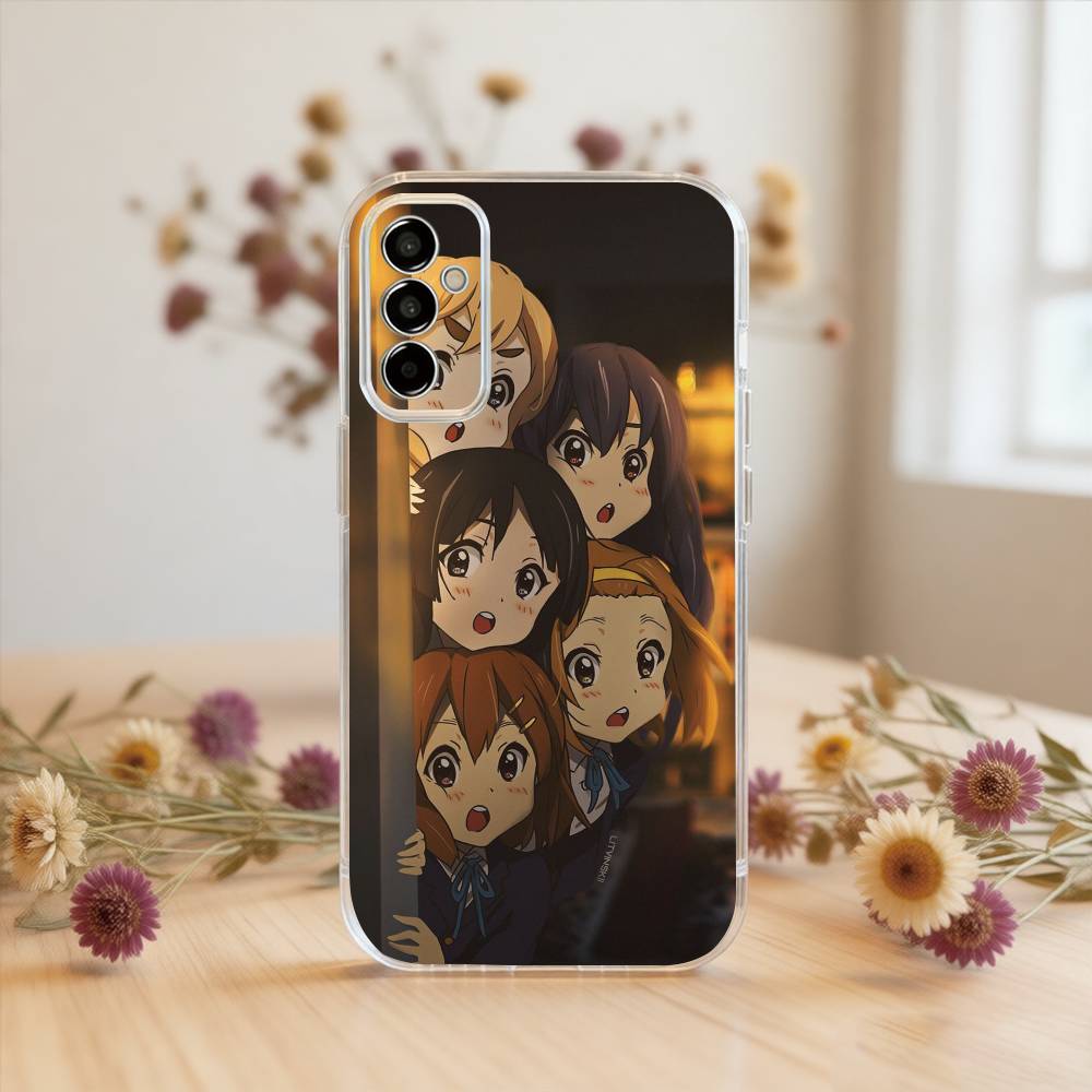 

K-ON_ Phone Case Transparent Silicone Soft For SamsungA10,12,20,21S,30,31,40,50,51,52,70,71 Samsung a12