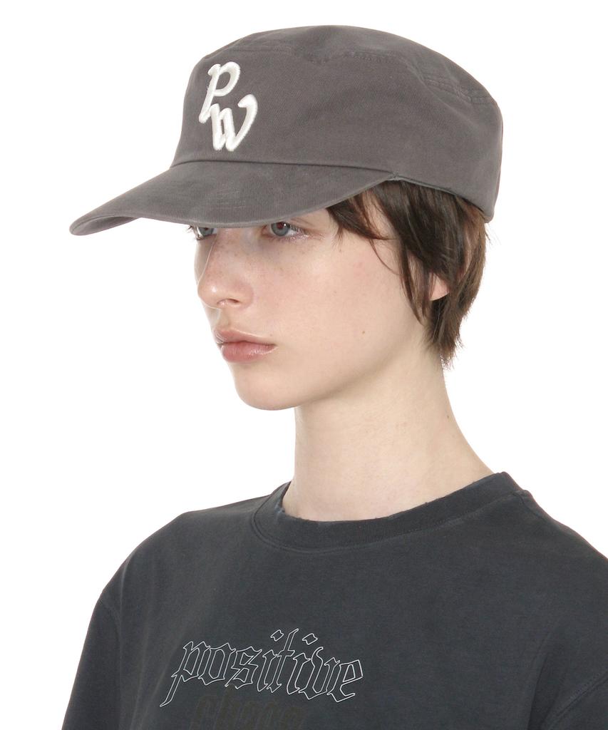 PARTIMENTO WOMEN Pw Symbol Pillbox Cap_Charcoal