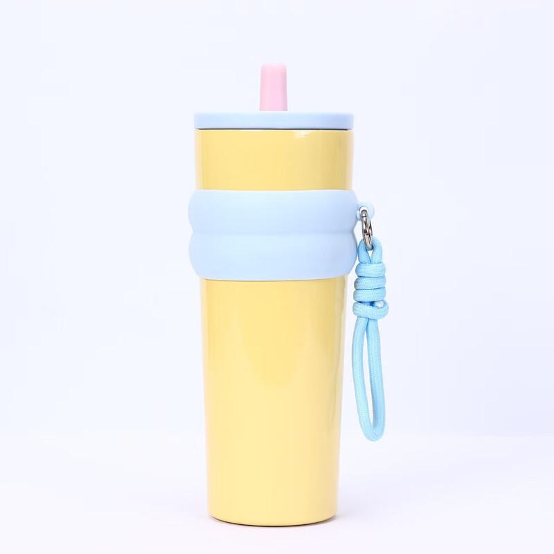 OEING Stainless Steel Gradient Insulated Straw Mug 710ml