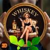 Vintage Whiskey Lady Metal Wall Art Rustic Round Iron Sign Home Bar Cafe Decor