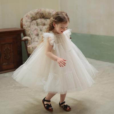 Vestido de Princesa de Tul Patchwork Hecho a Mano de Verano para Niñas: Un Vestido Fresco y Elegante