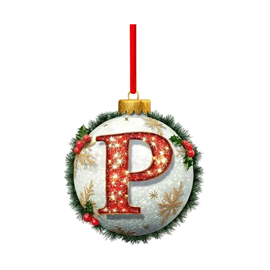2D Christmas Decoration Pendant Christmas Tree Tag Theme Party Crafts Ornament