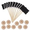1Pc  Mini Chalkboard Chalkboard Rectangular Angled Wedding Table Number Sign