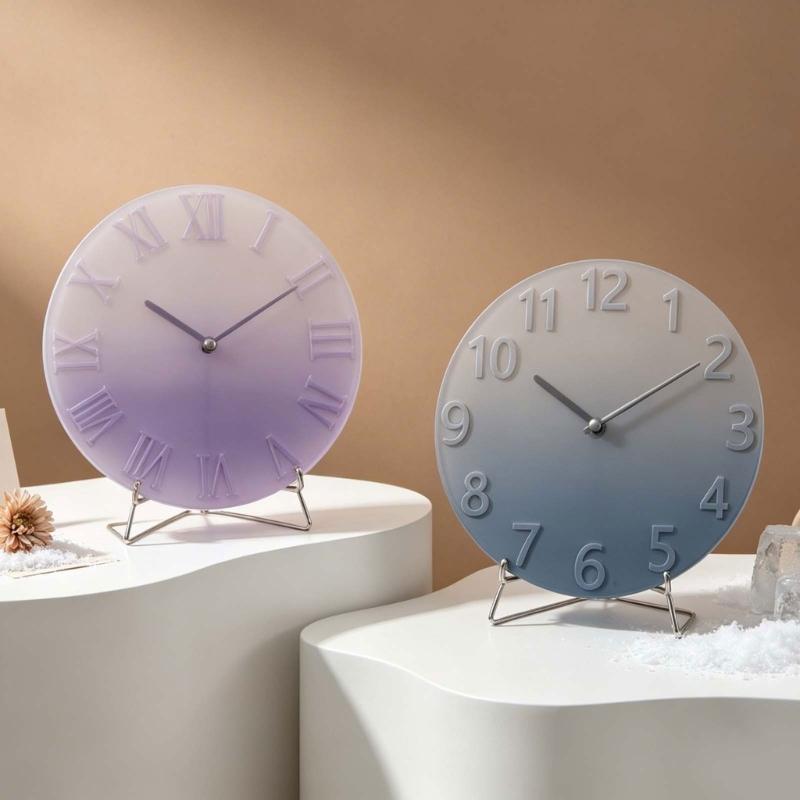 Large Clock Silicone Molds Multipurpose Epoxy Resin Molds For Making Wall/Desk Clock Gypsum Ornament Home Decoration